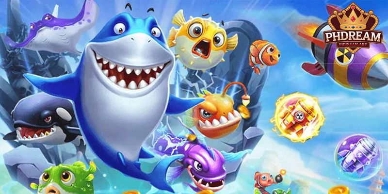 The Stunning Goldfish Shooting Game Homepage Design